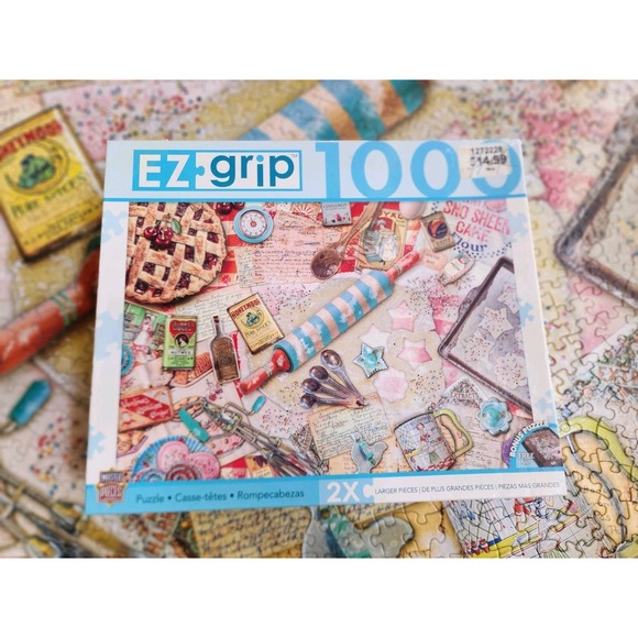 Other - Masterpieces Jigsaw Puzzles Pastry Party 1000 EZ-Grip pieces Complete